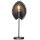 Lampe de table noir métal 55 cm E27 interrupteur à fil