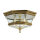 Plafonnier dextérieur laiton verre IP44 Vintage