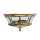 Plafonnier dextérieur laiton verre IP44 Vintage