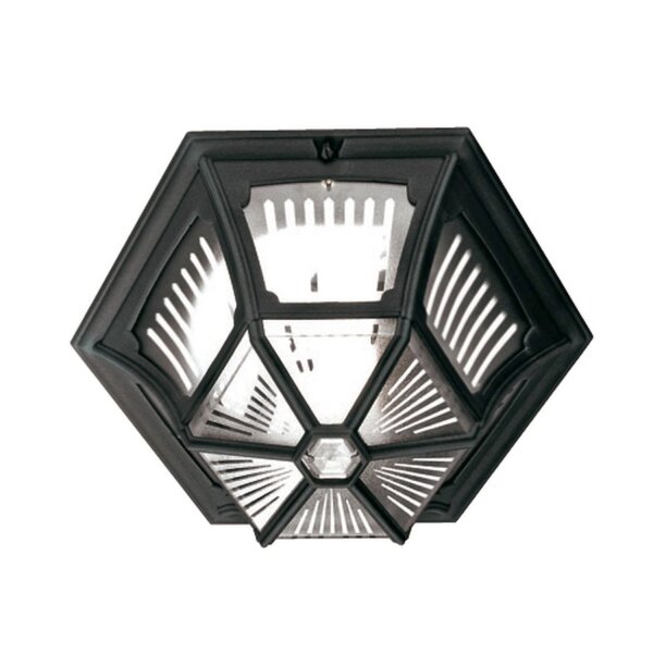 Plafonnier RORY noir aluminium IP44 extérieur