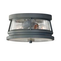 Plafonnier extérieur SAMMY gris antique verre IP44
