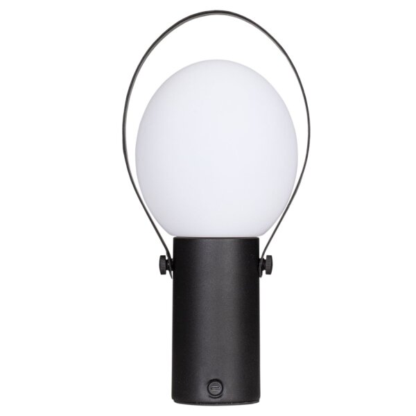 Lampe de table LED extérieure batterie métal avec variateur IP44 portable