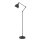 Lampadaire métal 147 cm noir E27 design rétro bras articulé