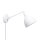 Applique murale avec câble Interrupteur réglable blanc Bras articulé