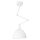 Lampe de plafonnier m&eacute;tal bras articul&eacute; L : 30 cm Blanc E27 R&eacute;tro