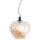 Suspension verre fumé 28 cm de large E27 dans lambre