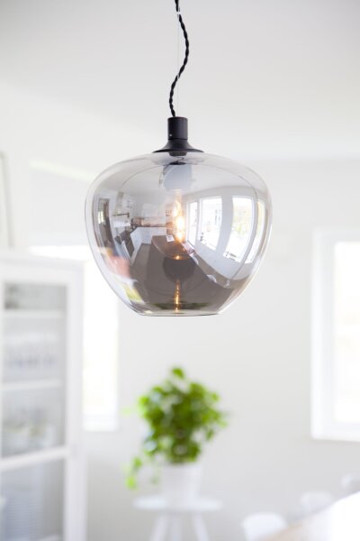 Lampe à suspendre verre E27 L : 28 cm H : max. 120 cm