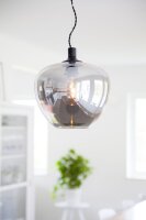 Lampe à suspendre verre E27 L : 28 cm H : max. 120 cm