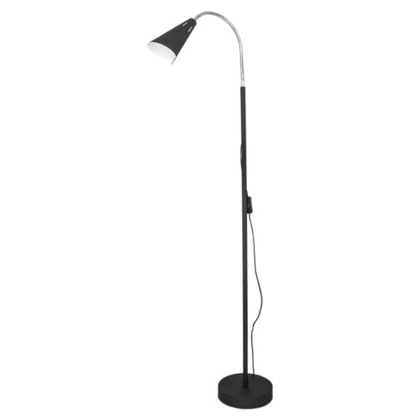 Petit lampadaire 140 cm E14 Noir Rétro Métal