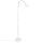 Lampadaire blanc rétro design 140 cm petit en métal