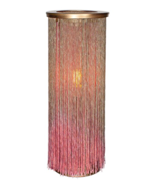 Lampe de table Tissu multicolore Fils 40 cm de haut pour E14 décoratif