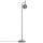 Lampadaire métal verre fumé hauteur 163,5 cm E27