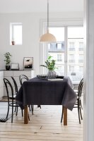 Suspension métal Ø 38 cm rond H : max. 120...