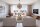 Suspension décorative métal tissu D : 83,5 cm 4x E14
