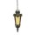 Lampe &agrave; suspendre brune IP44 acier verre ext&eacute;rieur vintage