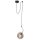 Suspension Abat-jour sphérique Verre fumé H : max. 150 cm E27