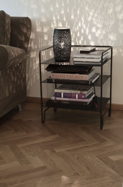 Lampe de table métal 26 cm de haut noir E27 décoratif GITTE