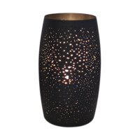 Lampe de table m&eacute;tal 26 cm de haut noir E27...