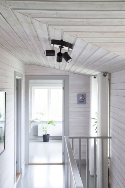 Petit spot de plafond L : 20 cm Noir Métal 3 flammes GU10