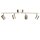 Spot de plafond GU10 4 flammes allongé 83 cm en or