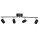 Projecteur de plafond 4 flammes GU10 83 cm de long noir métal