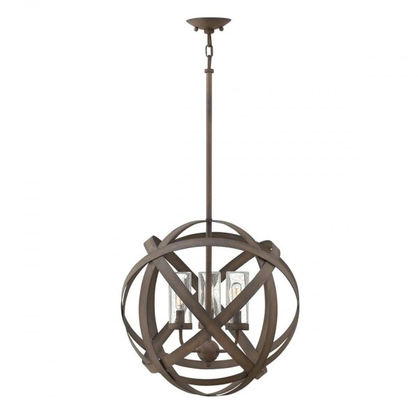 Lampe à suspendre antique faite main à lextérieur ronde IP44