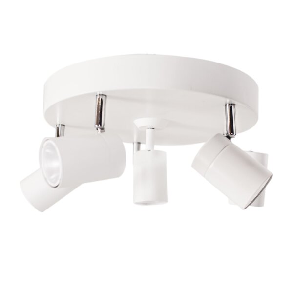 Spot de plafond blanc GU10 4-flamme petit Ø 30 cm