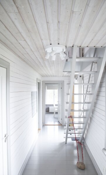 Spot de plafond blanc GU10 4-flamme petit Ø 30 cm