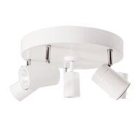 Spot de plafond blanc GU10 4-flamme petit &Oslash; 30 cm