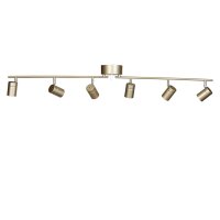 Spot m&eacute;tal GU10 orientable en or 124 cm de long...