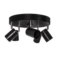 Spot de plafond rond 5 flammes GU10 m&eacute;tal L : 30cm...