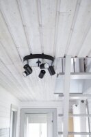 Spot de plafond rond 5 flammes GU10 métal L : 30cm...