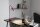 Lampe de bureau métal 51 cm de haut rouge foncé GU10