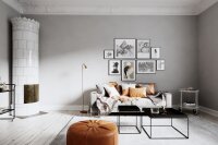 Petit lampadaire 146 cm en or GU10 métal rétro