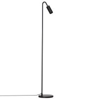 Lampadaire Noir 146 cm petit m&eacute;tal GU10 Retro