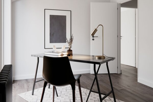 Lampe de bureau en métal GU10 51 cm de haut en or mat