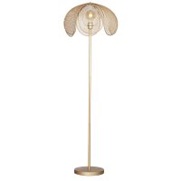 Lampadaire en métal 160 cm en or mat E27 Design...
