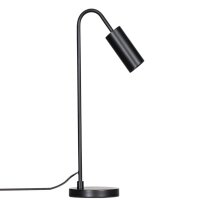 Lampe de bureau noire hauteur 51 cm métal GU10