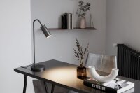 Lampe de bureau noire hauteur 51 cm métal GU10