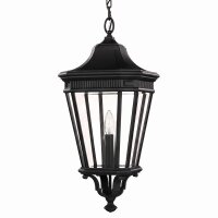 Lampe à suspendre noire Alu Verre réglable...