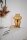 Lampe de table verre fumé métal 40,6 cm de haut E27 design vintage