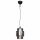 Suspension verre fumé 20 cm de large E27 Vintage