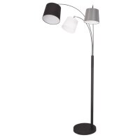 Lampadaire courb&eacute; 175 cm de haut Tissu...