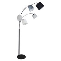 Lampe de sol grande 200 cm 5 flammes E14 orientables