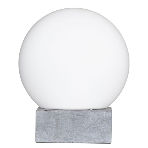 Lampe de table Marbre Verre H : 35,5 cm Abat-jour sphérique E27