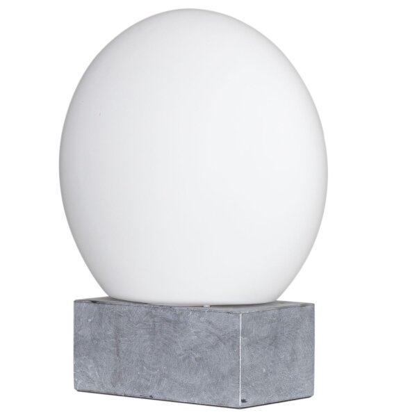 Lampe de table Marbre Verre H : 35,5 cm Abat-jour sphérique E27