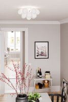 Lampe de plafonnier blanc mat L : 30 cm 3-flamme G9...