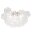Plafonnier Verre Abat-jour L : 50 cm Chrome 6x G9 Moderne