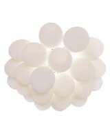 Lampe de plafonnier verre métal largeur 50 cm...
