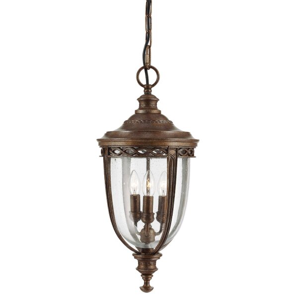 Lampe à suspendre dextérieur EDMUNG en bronze Rustique Terrasse